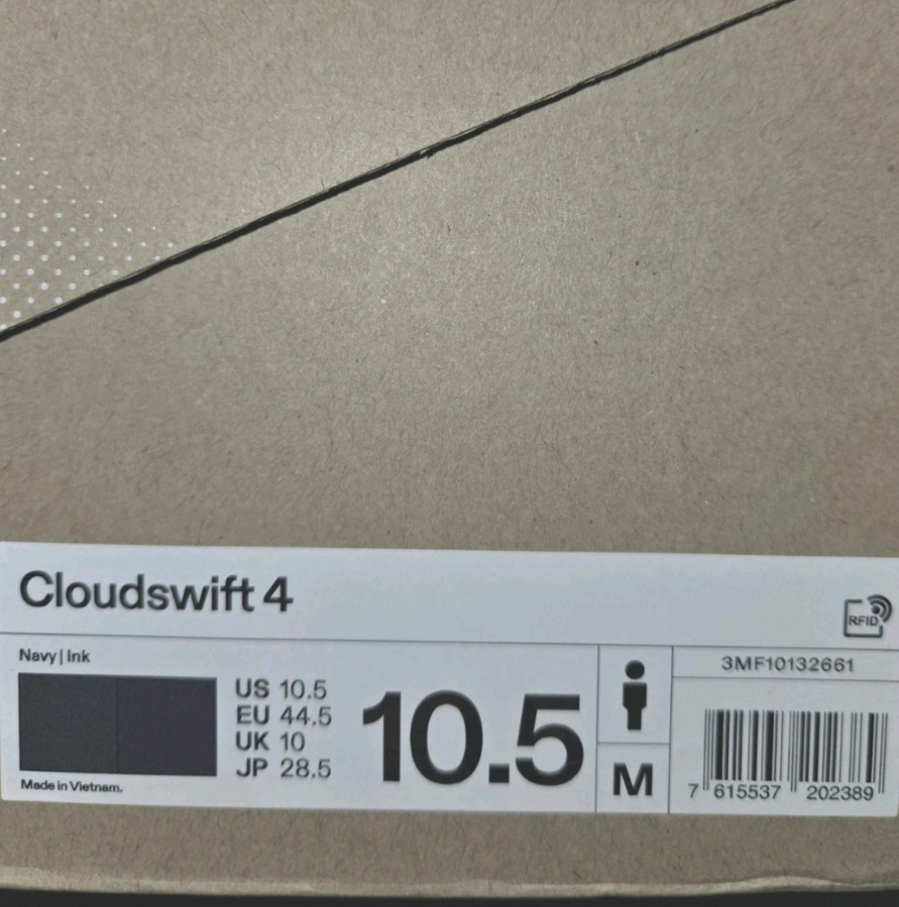 On Cloudswift 4 Running Shoes Men's US Size 10.5 Navy/Gray (NIB) - Picture 9 of 9